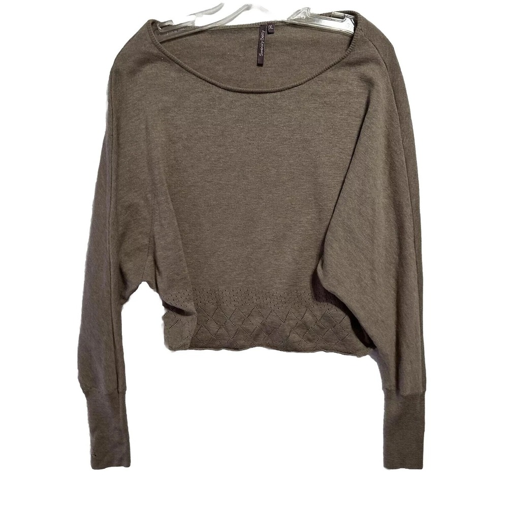 Sweaty Betty Womens XL Brown Wool Blend Sweater (H3)